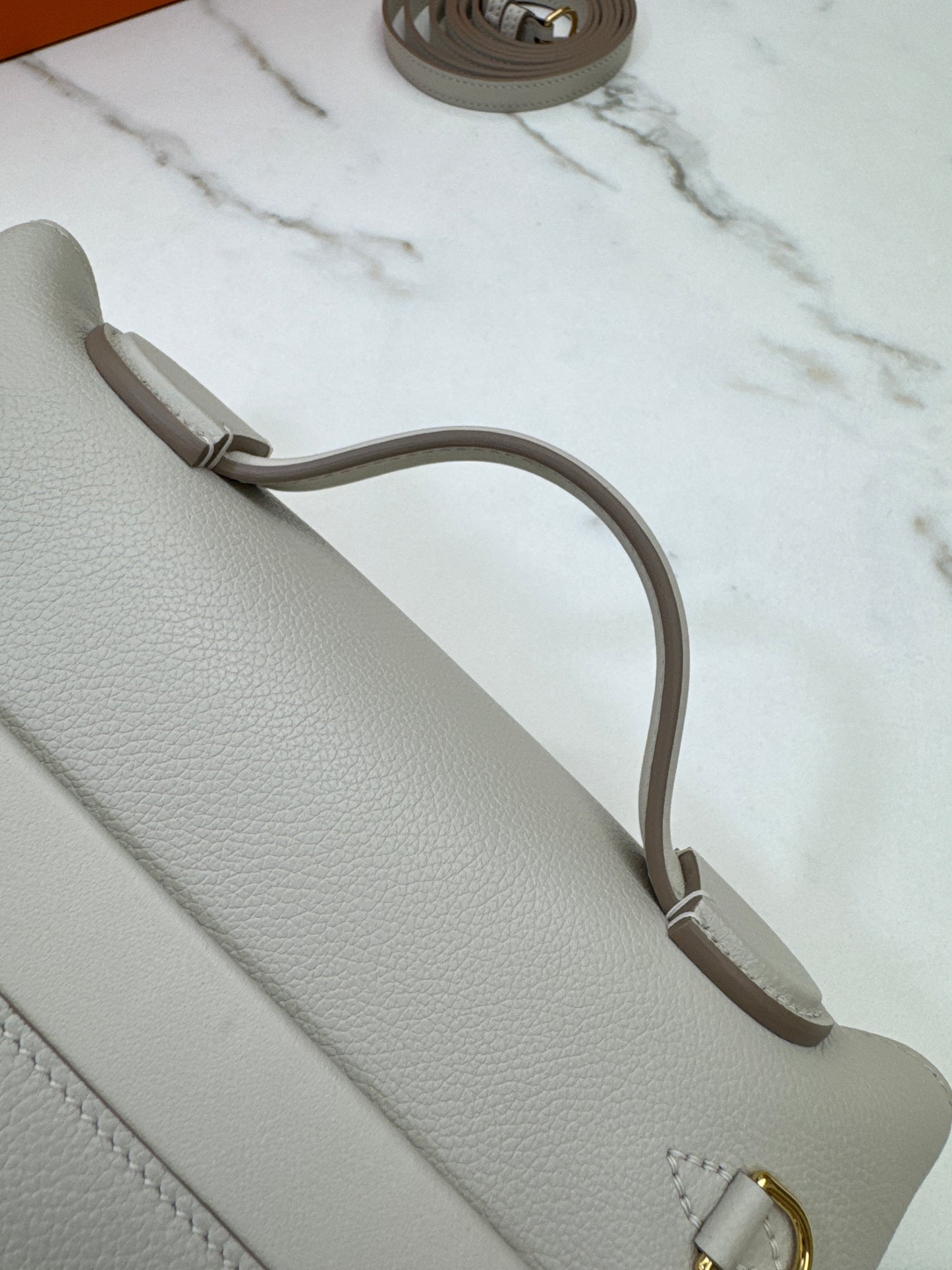 HERMES Mini 2424 冰川白金扣 Evercolor