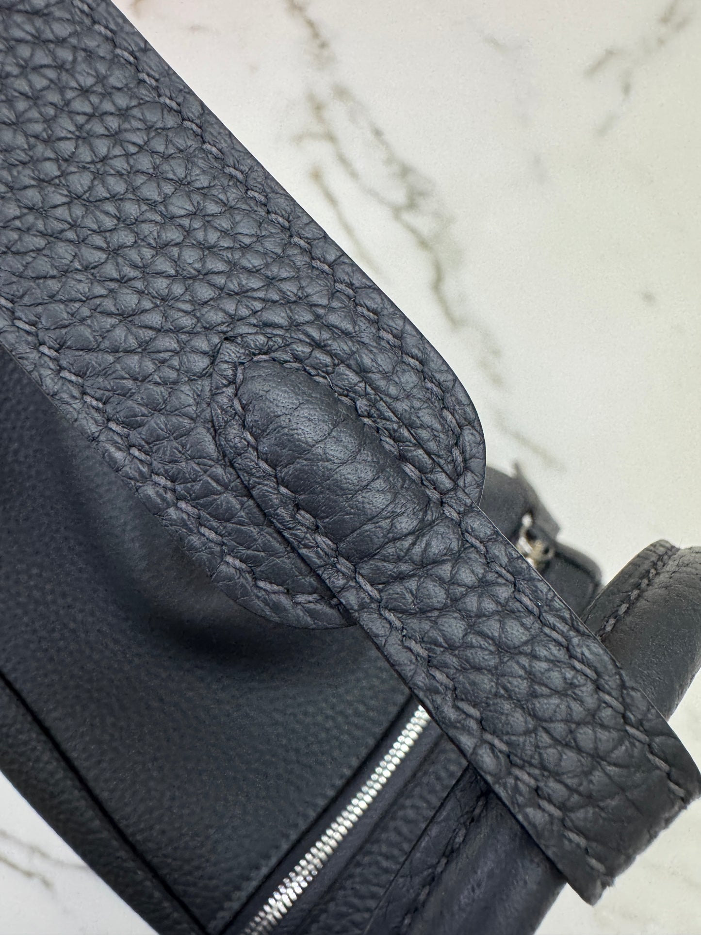 HERMES Lindy 26 石板灰銀扣 85 Ardoise TC PHW