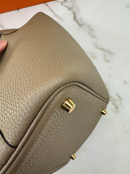 HERMES Picotin 18 馬爾淺米金扣 8Q Beige Marfa GHW