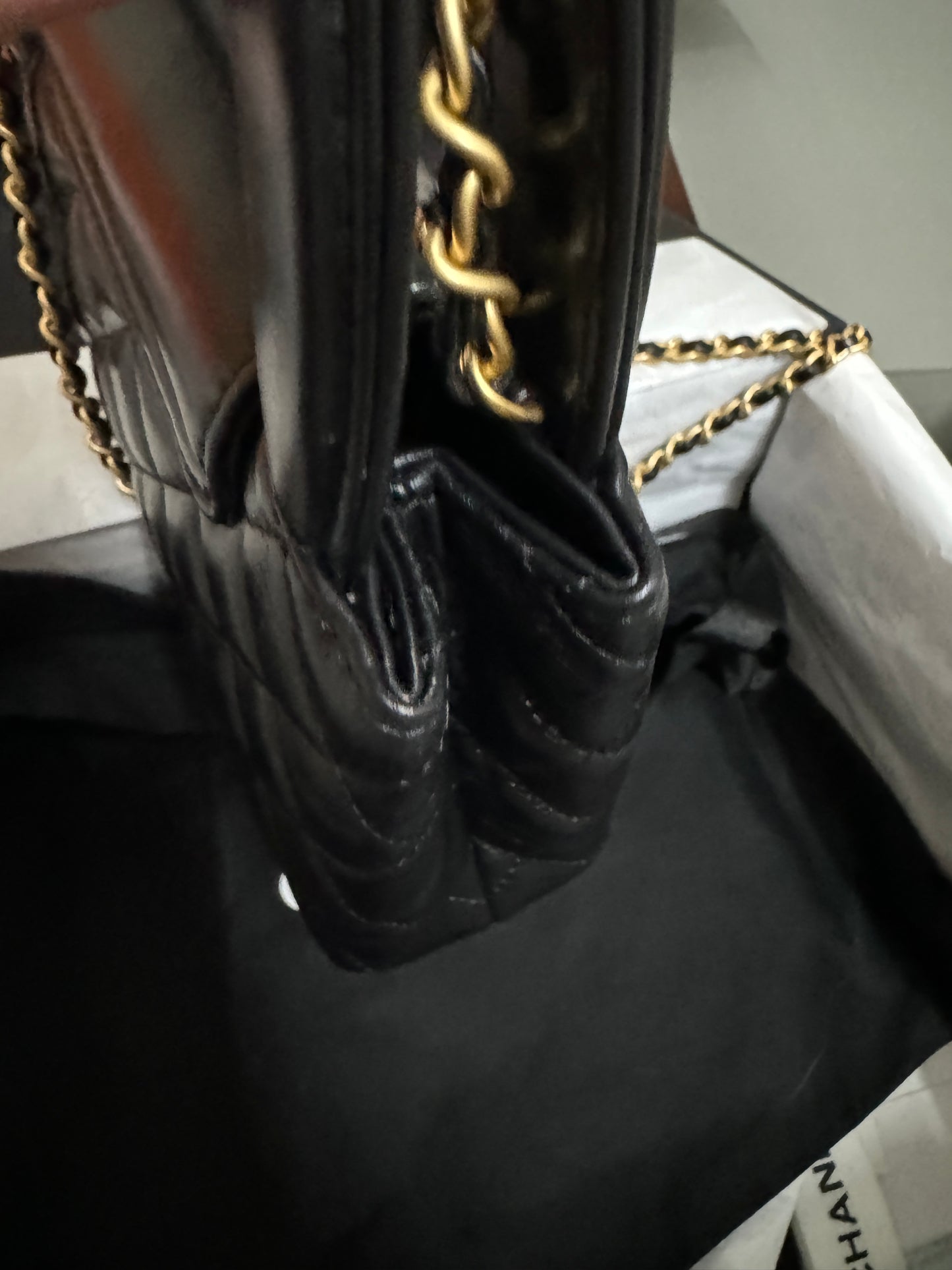 CHANEL 23K Kelly Nano Black