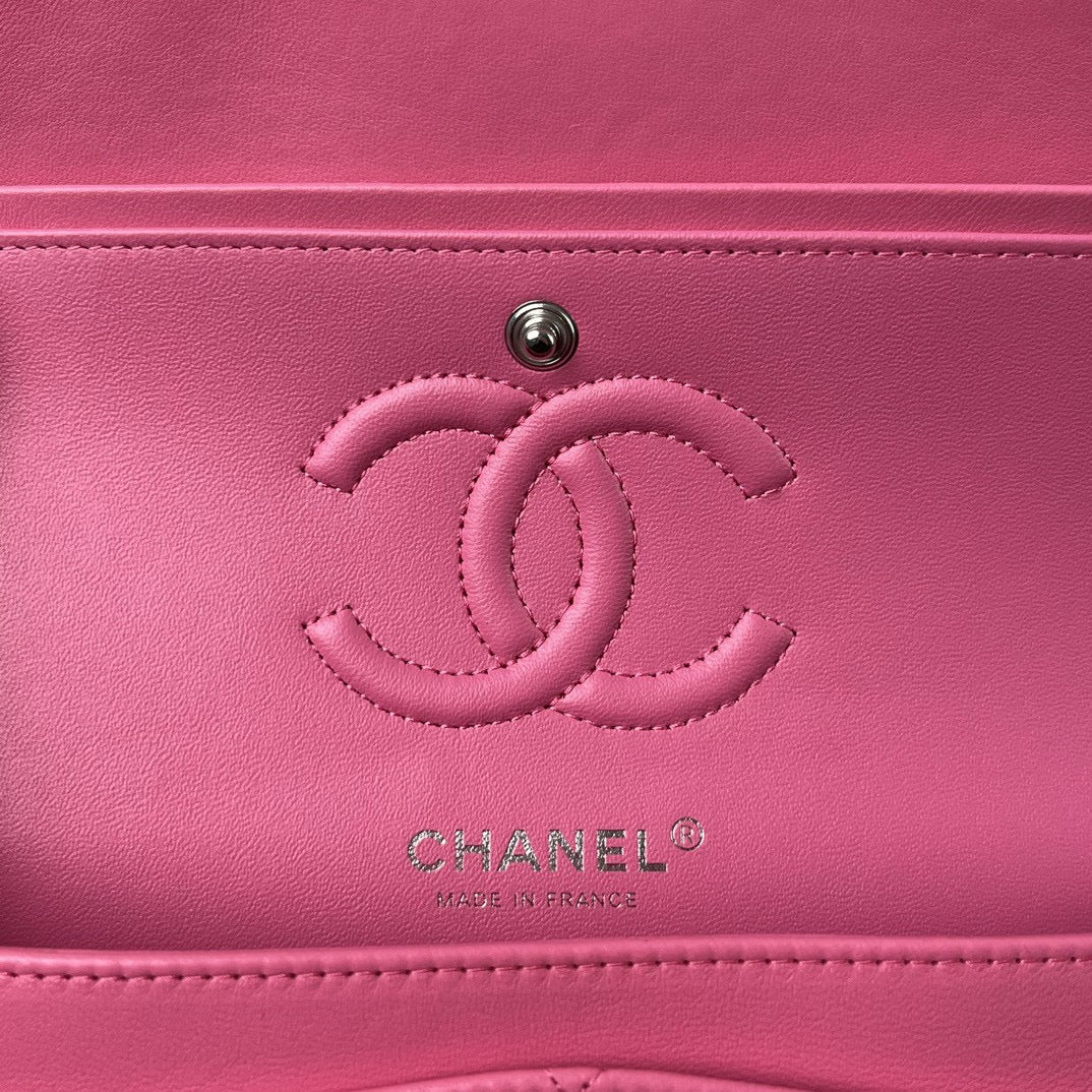 CHANEL CF23 羊皮 芭比粉 銀扣 19C ［量少 售完下架］