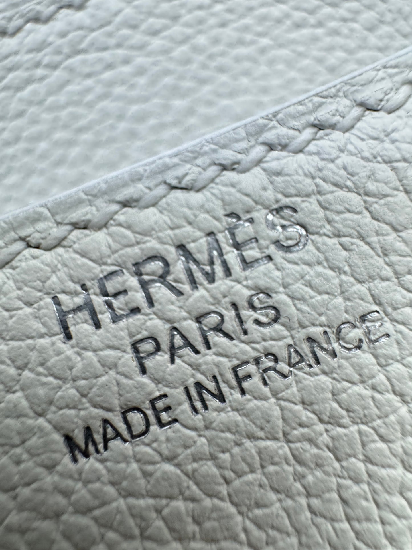 HERMES Mini Constance 新白色 銀扣 Evercolor 0U New White PHW