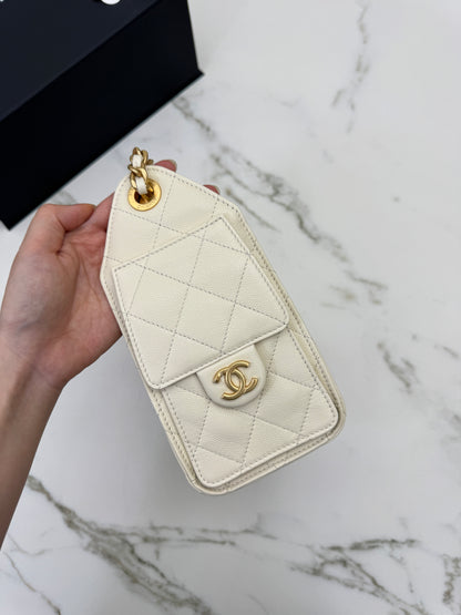 CHANEL Mini 25Bag 米色