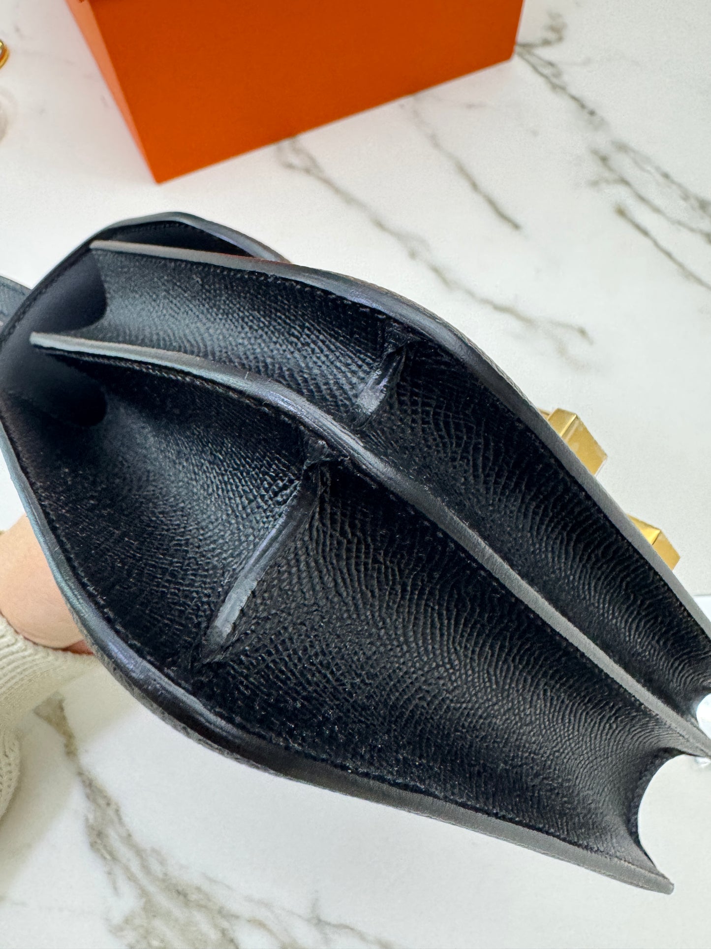 HERMES Mini Constance 黑金 Epsom Noir GHW 新鏡子版
