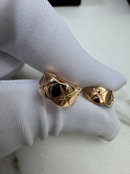 CHANEL Coco Crush 玫瑰金耳環