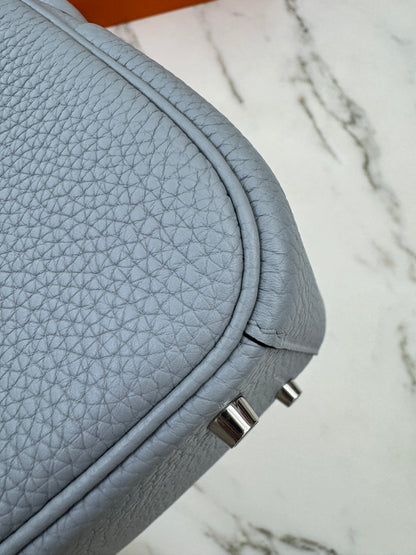 HERMES Mini Lindy II 木偶灰銀扣 TC Gris Platin PHW