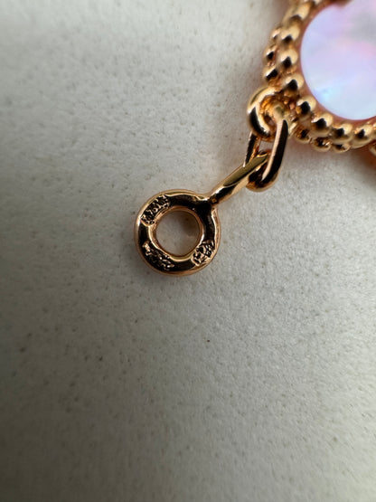 VCA Vintage Alhambra Bracelet 五花粉貝母玫瑰金手鏈 (VIC限定款）