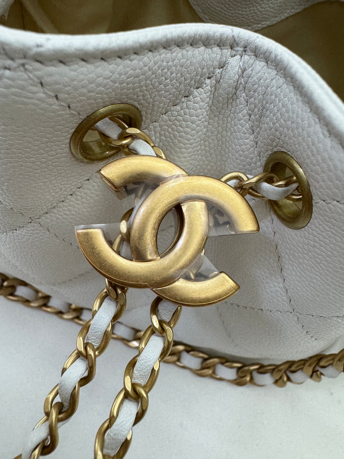 CHANEL Mini 25 Bag 白色荔枝皮