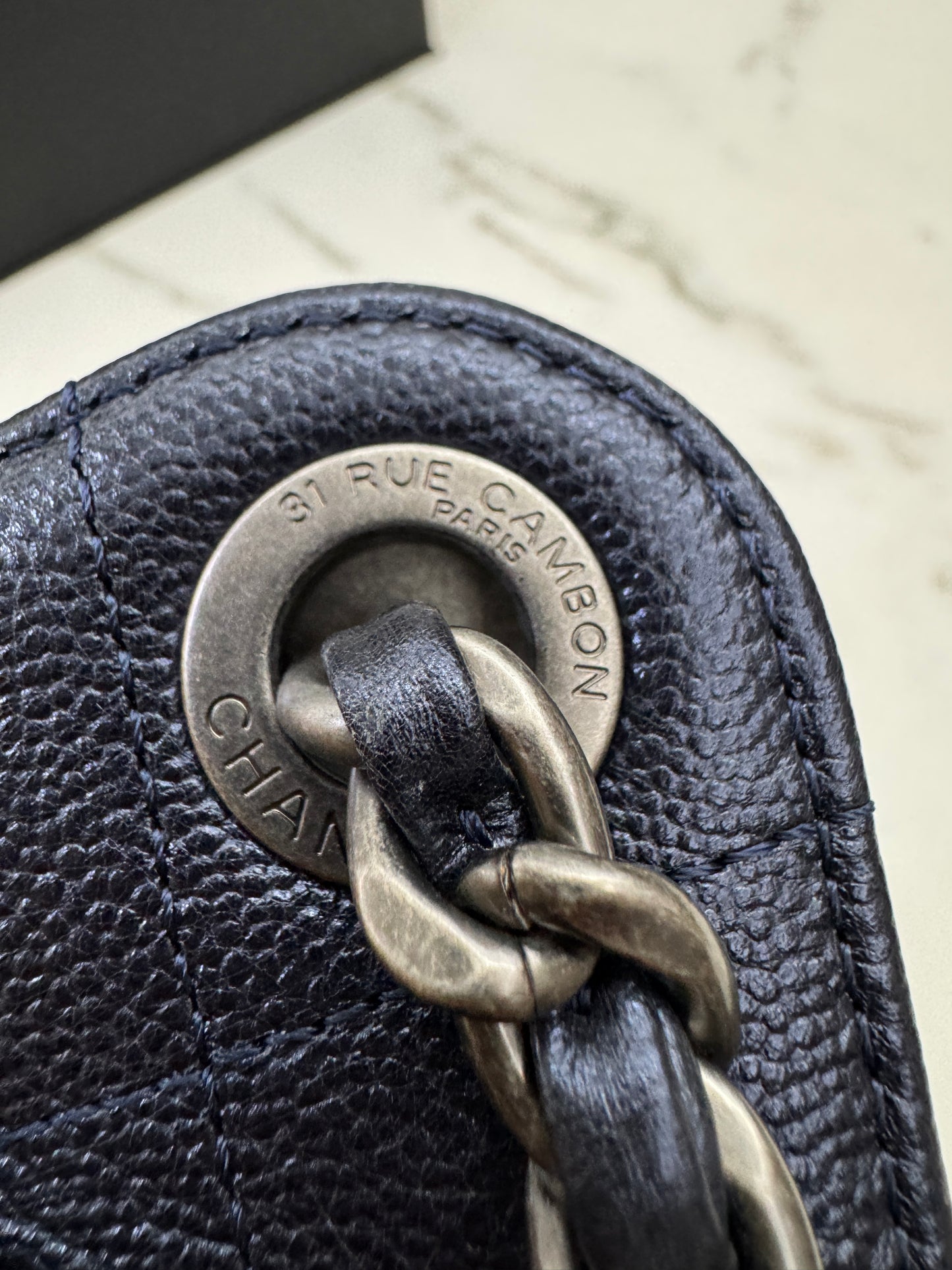 CHANEL Mini 25Bag 珠光深藍