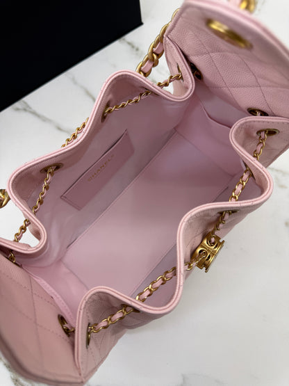 CHANEL 25Bag 粉紅色荔枝牛皮 Small