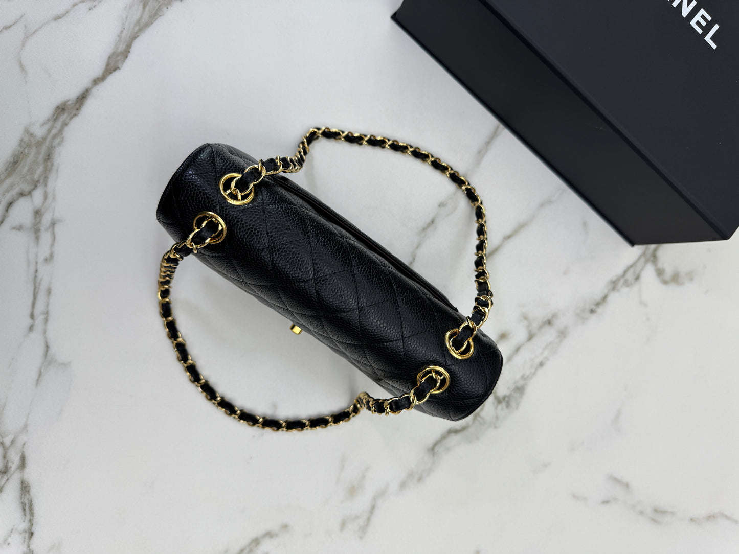 CHANEL CF23 黑金牛 CF Small