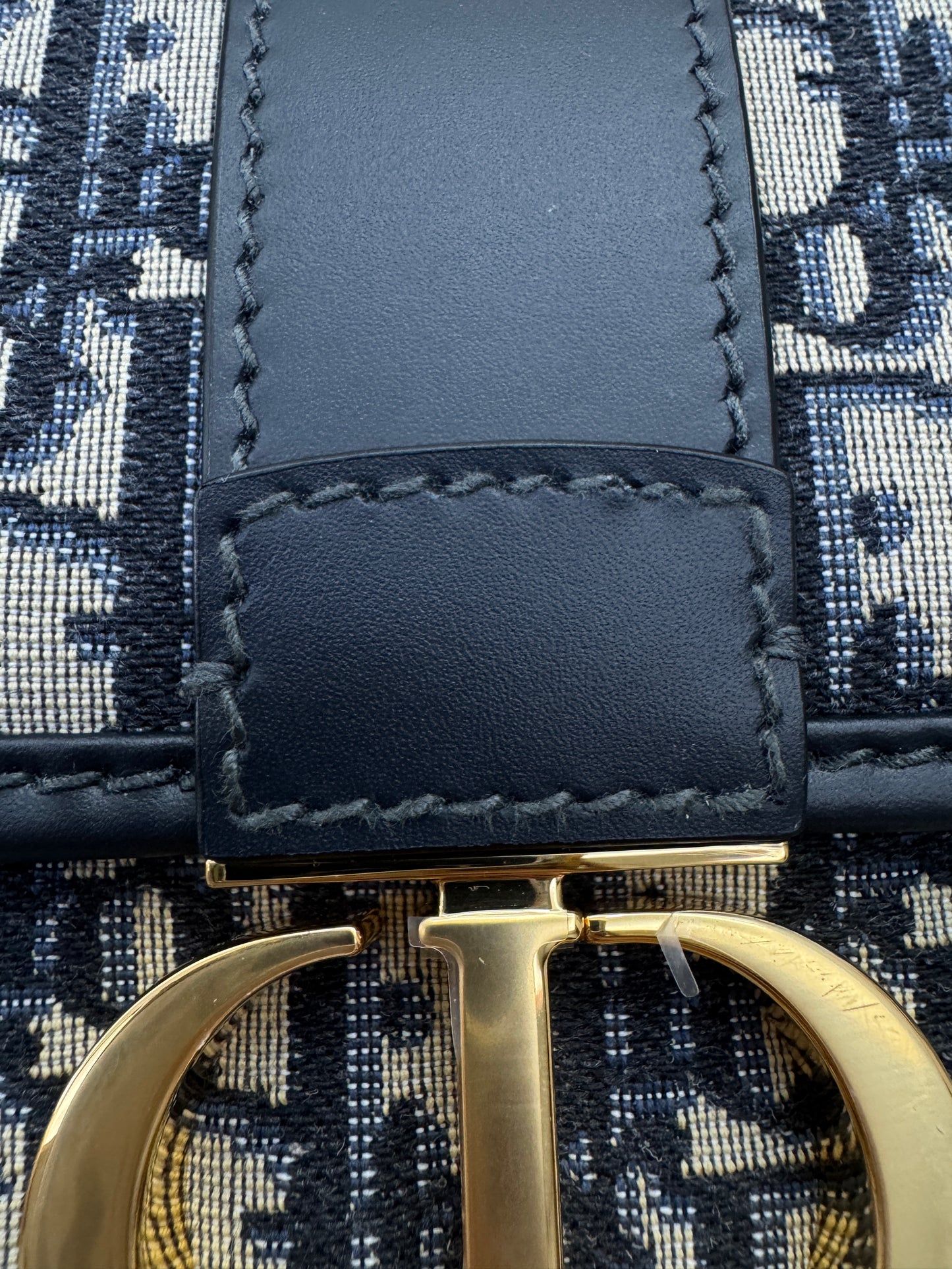 DIOR 30 Montaigne Small Blue Oblique