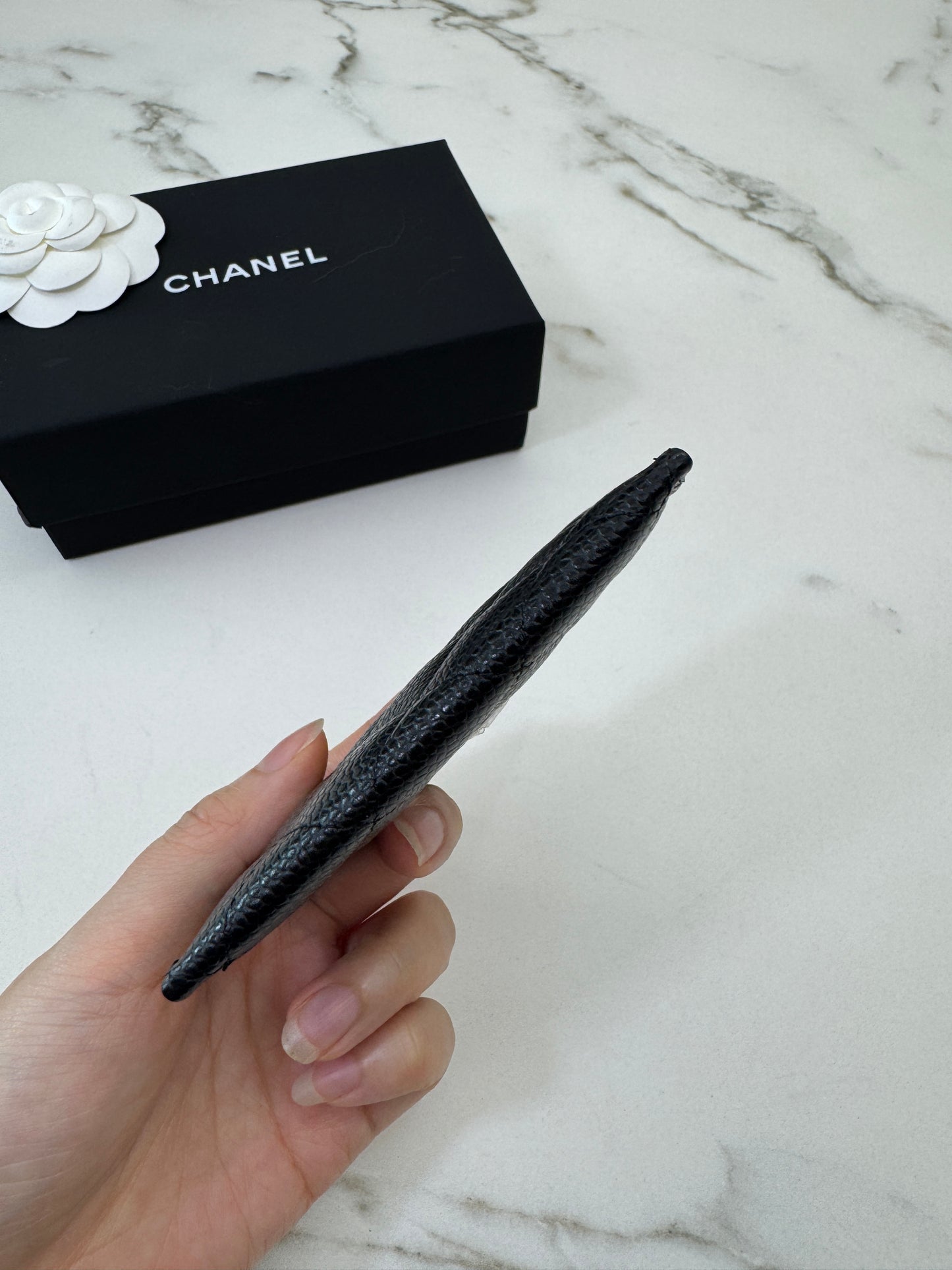 CHANEL 黑銀牛 Cardholder