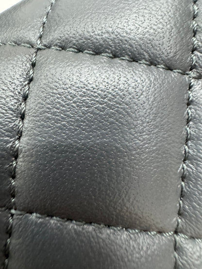 CHANEL 金球 Mini CF20 石墨灰 深灰羊皮