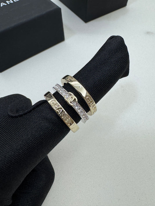 CHANEL 26P 三件套戒指