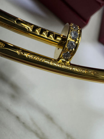 CARTIER Juste un Clou 釘子手鐲 金色粗版