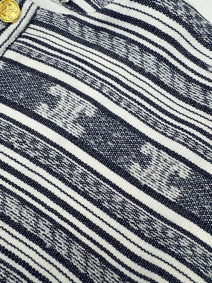 CElLINE 凱旋門Logo橫紋外套