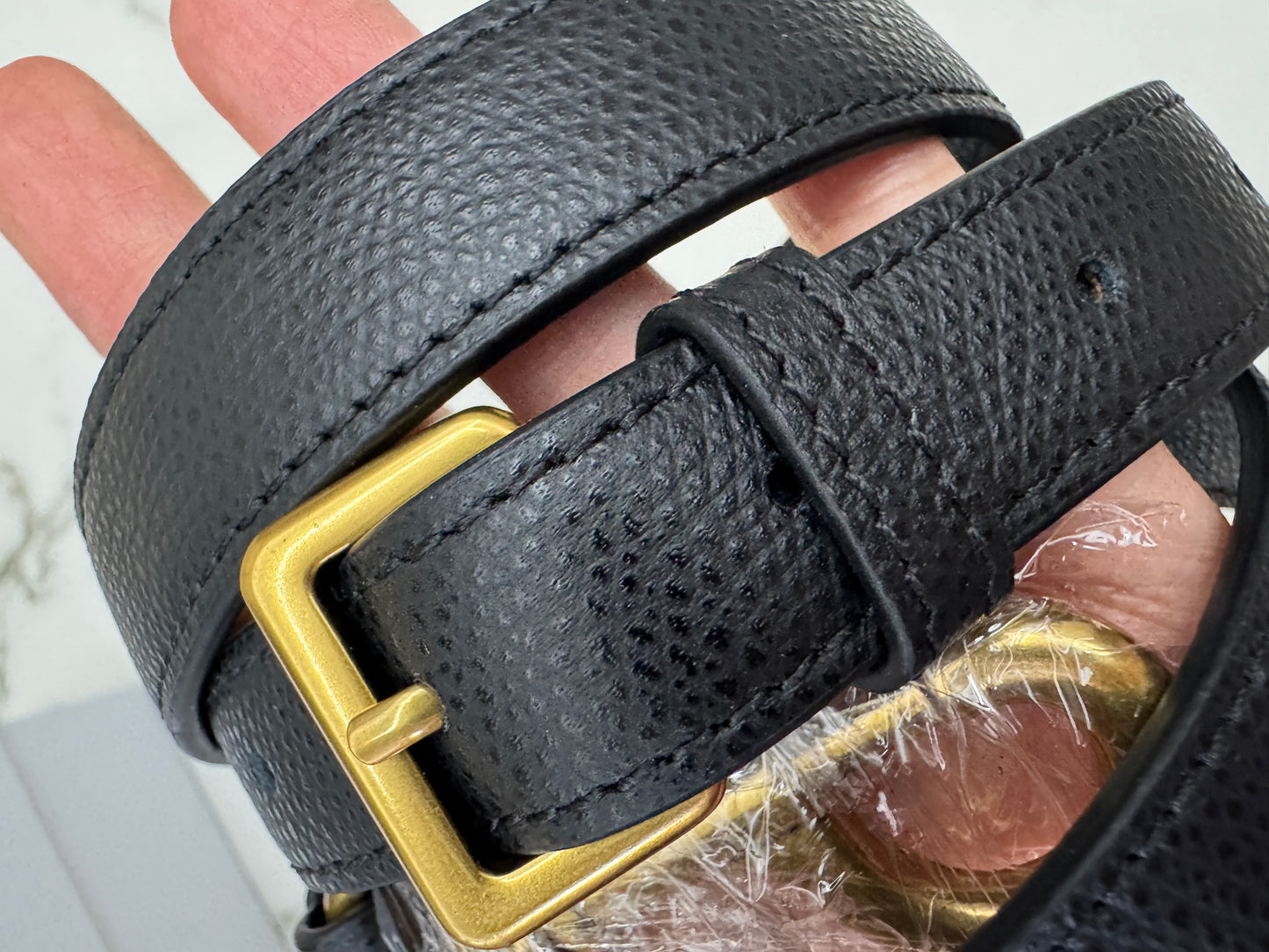 DIOR Saddle Small 黑色掌紋皮 Black Calfskin