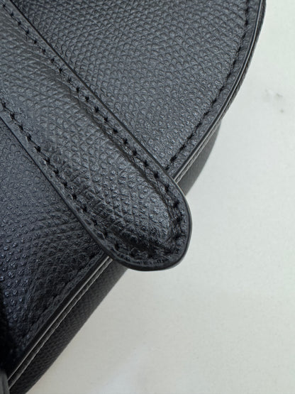 DIOR Saddle Small 黑色掌紋皮 Black Calfskin