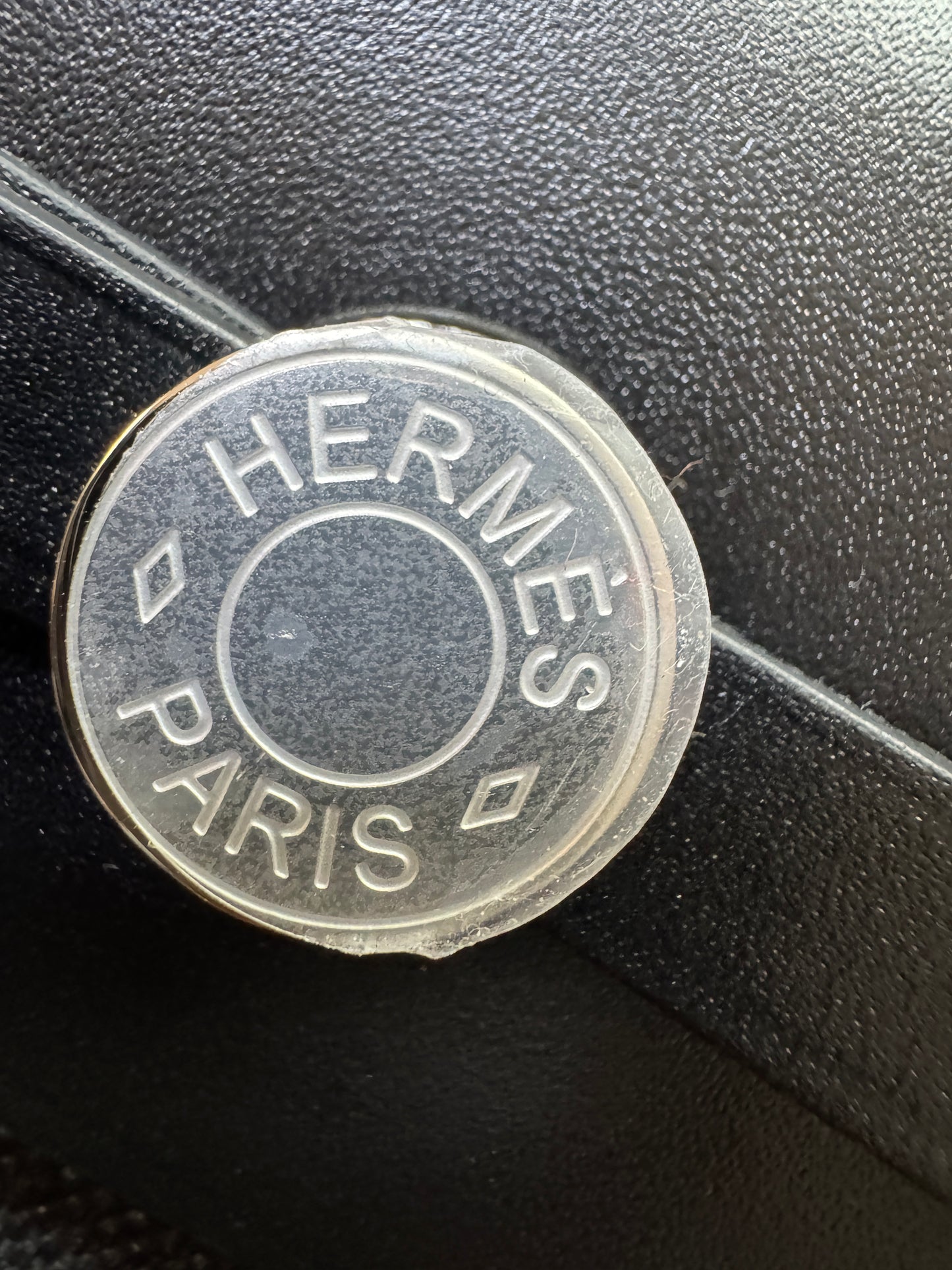 HERMES Mini Herbag 黑銀