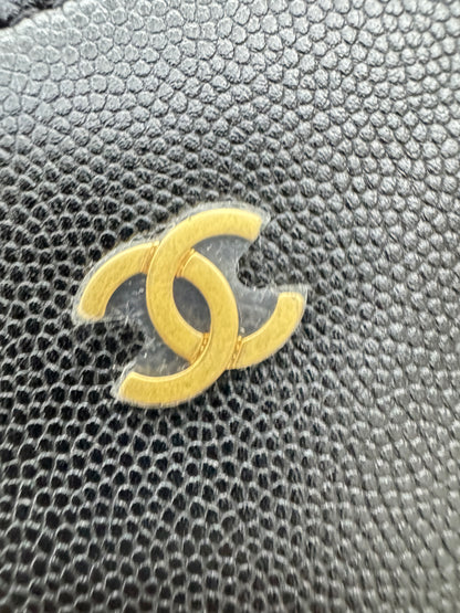 CHANEL 25Bag Medium 黑色荔枝皮