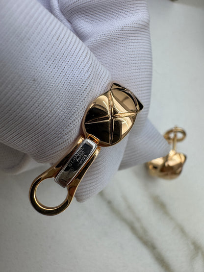 CHANEL Coco Crush 玫瑰金耳環