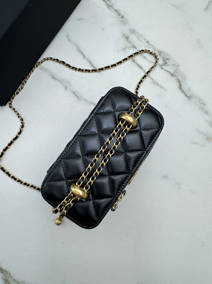 CHANEL 25S 雙金珠長盒子 Vanity