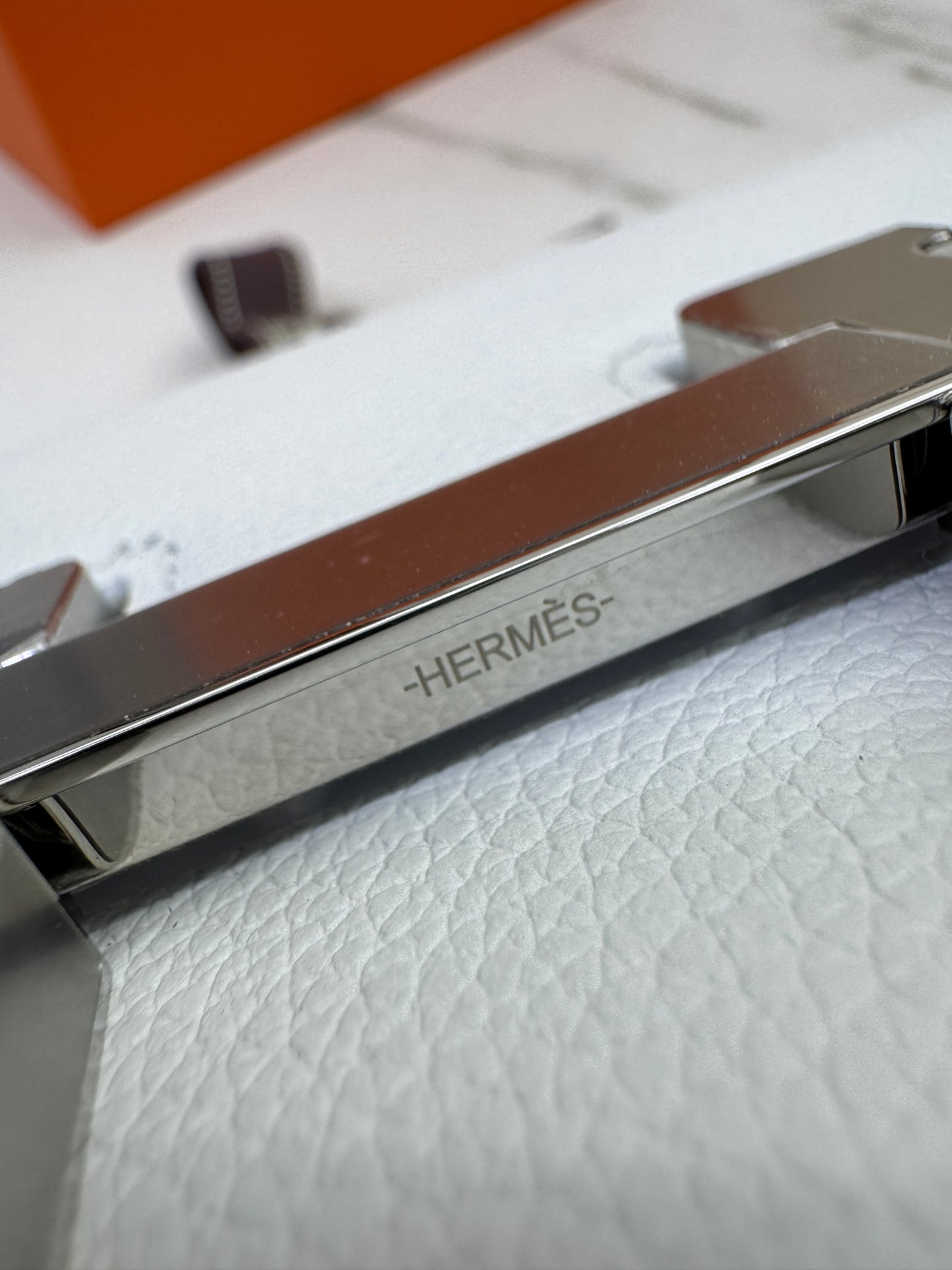 HERMES Mini Constance 新白色 銀扣 Evercolor 0U New White PHW