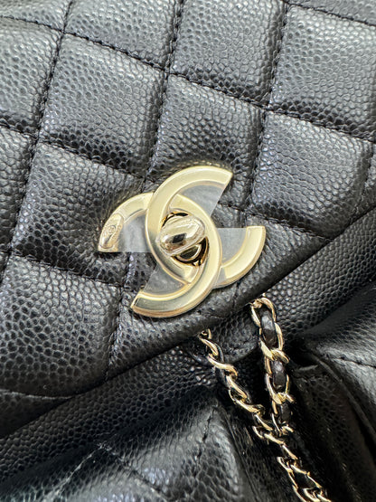 CHANEL 青蛙Duma 荔枝牛皮 Large