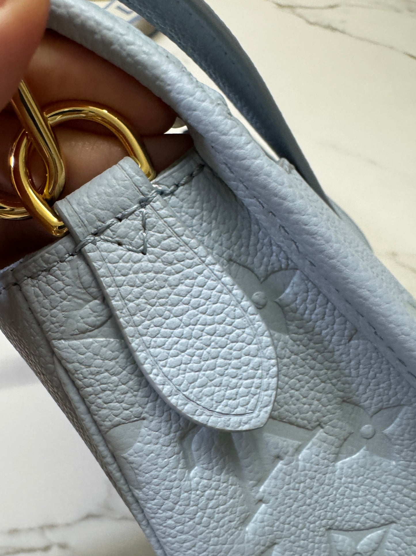 LV Diane 全皮粉藍 Baby Blue