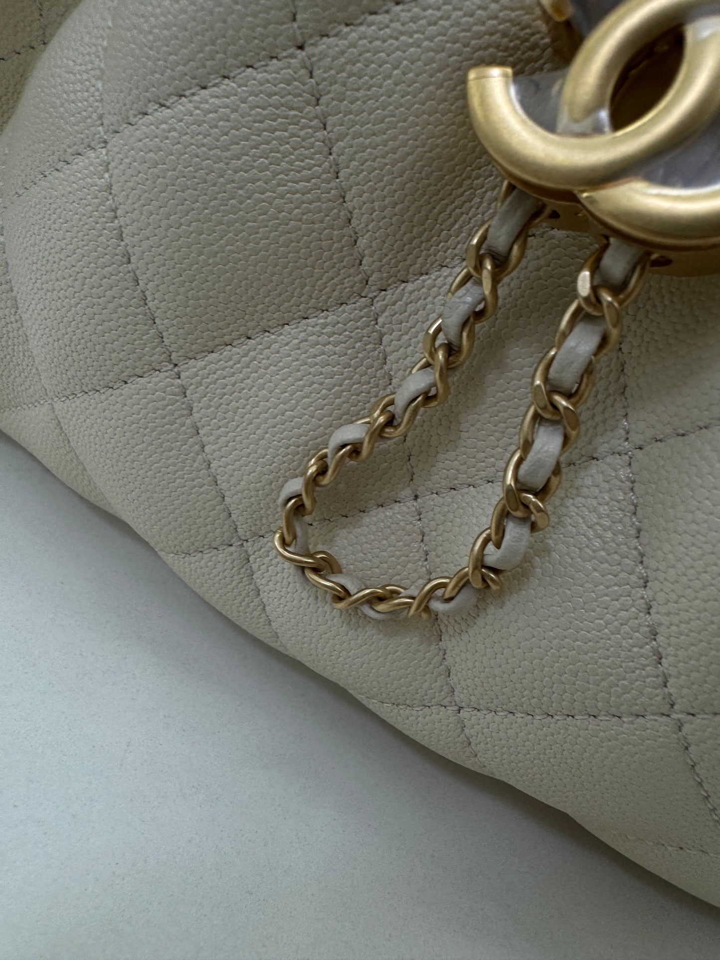 CHANEL Mini 25Bag 米色