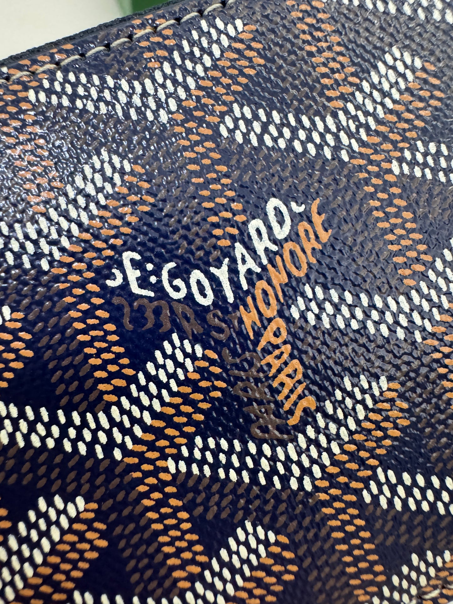GOYARD Bourbon Zipped Cardholder 海軍藍