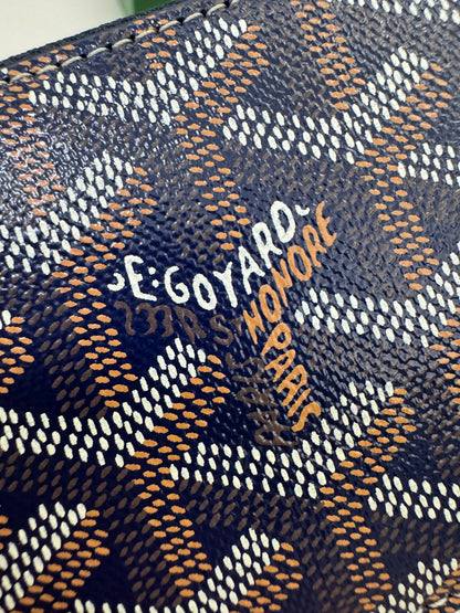 GOYARD Bourbon Zipped Cardholder 海軍藍