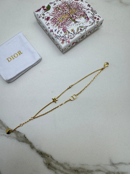DIOR Petit CD 雙層手鏈