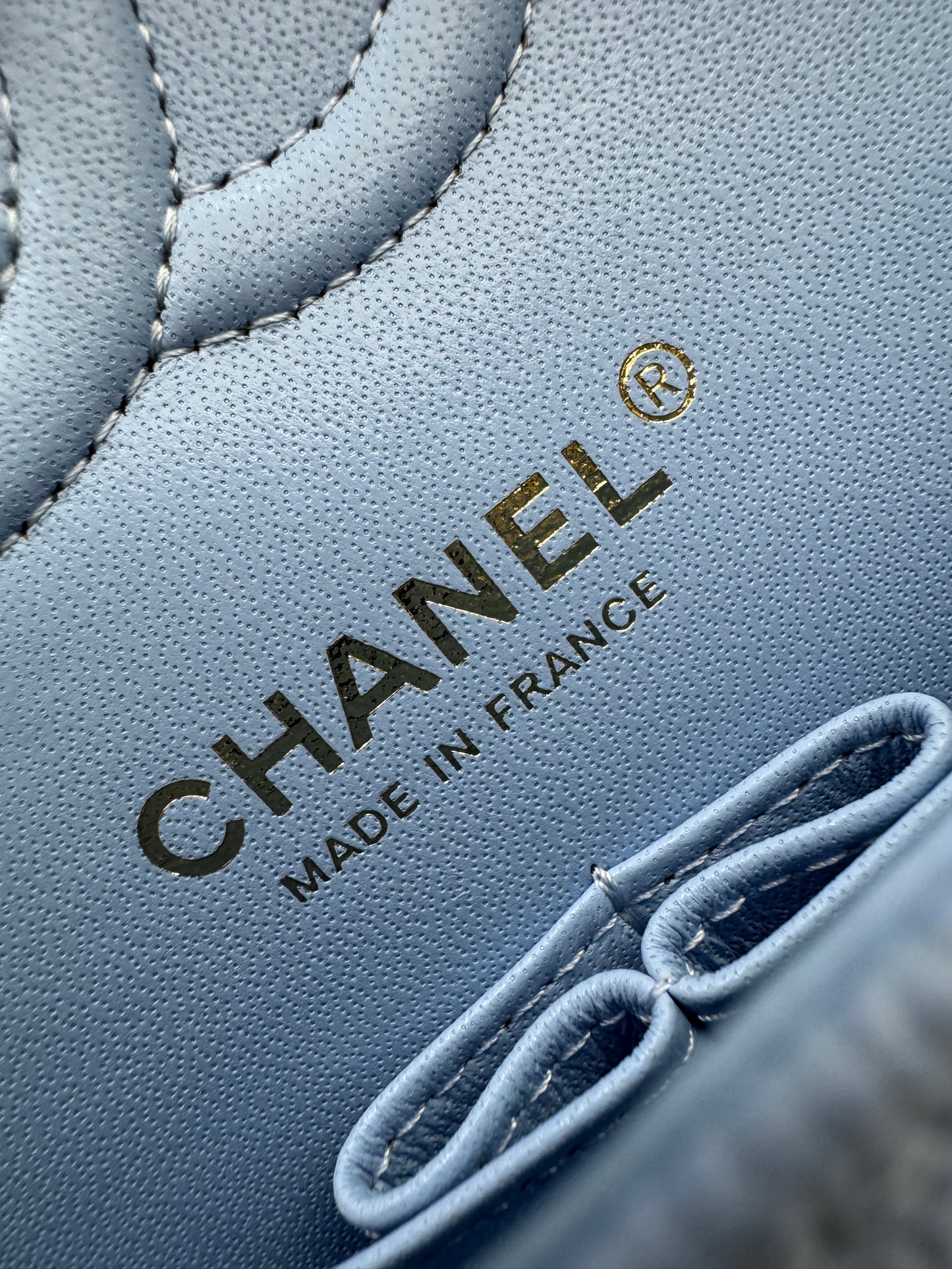 CHANEL CF23 Small 23P粉藍色