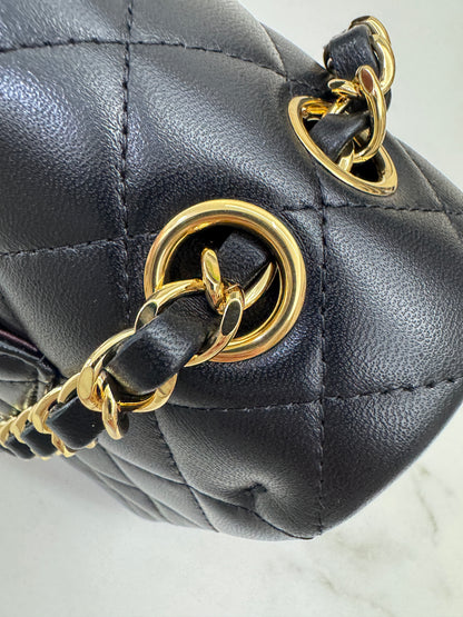 CHANEL CF25 Medium 黑金羊