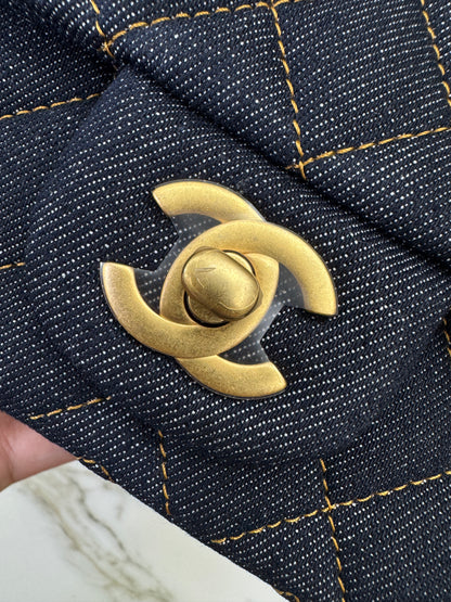 CHANEL 26P 深藍牛仔 Mini CF20