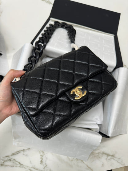 CHANEL 24P粗皮鏈hobo Jennie同款