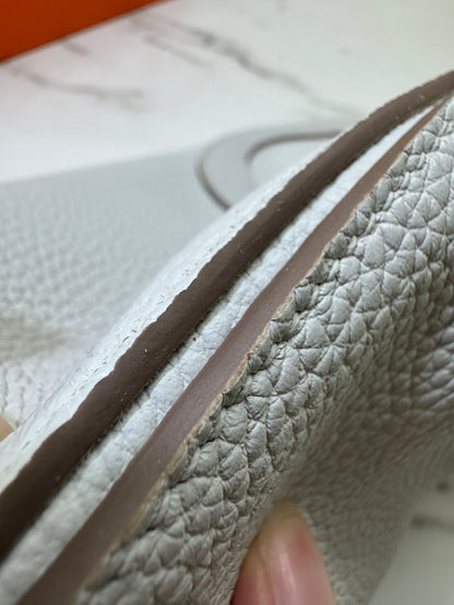 HERMES In The Loop 豬鼻菜籃子 M4奶灰色銀扣 Gris Pale PHW