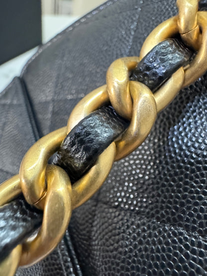 Chanel 25Bag Hobo 小號 荔枝皮 黑色