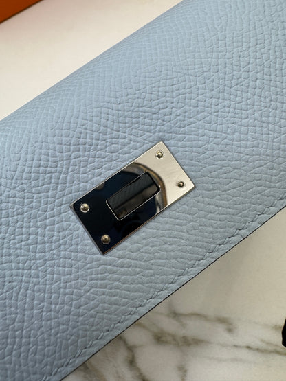 HERMES Kelly to-go 聖杯藍 08 Blue Pale Epsom PHW