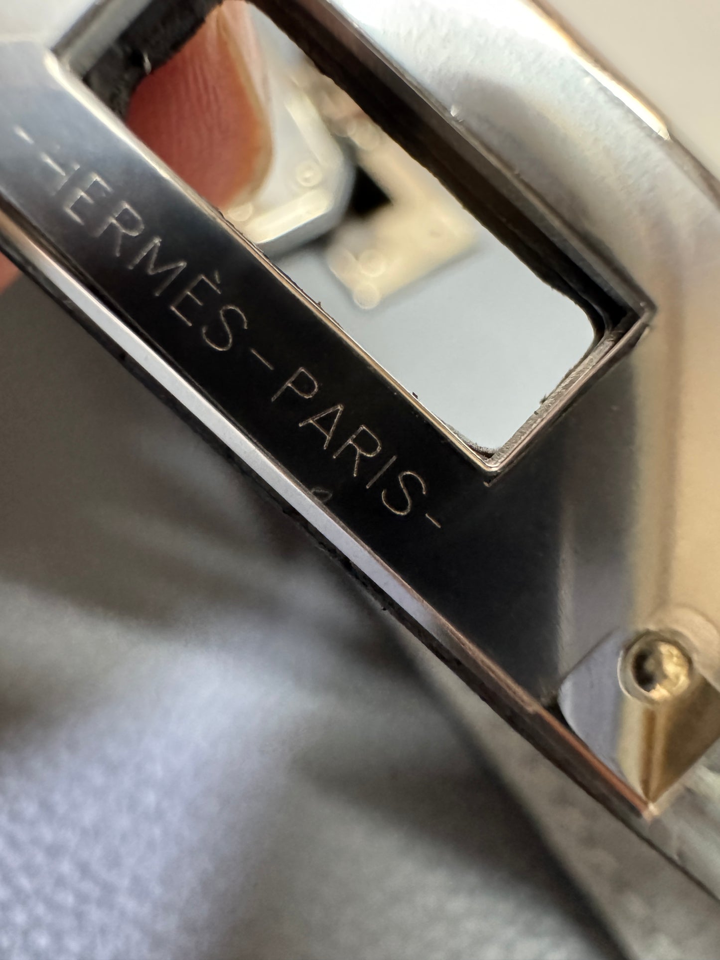 HERMES Kelly 25 亞麻藍 銀扣 內縫 Togo Selier
