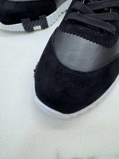 HERMES Bouncing 運動鞋 黑色皮面