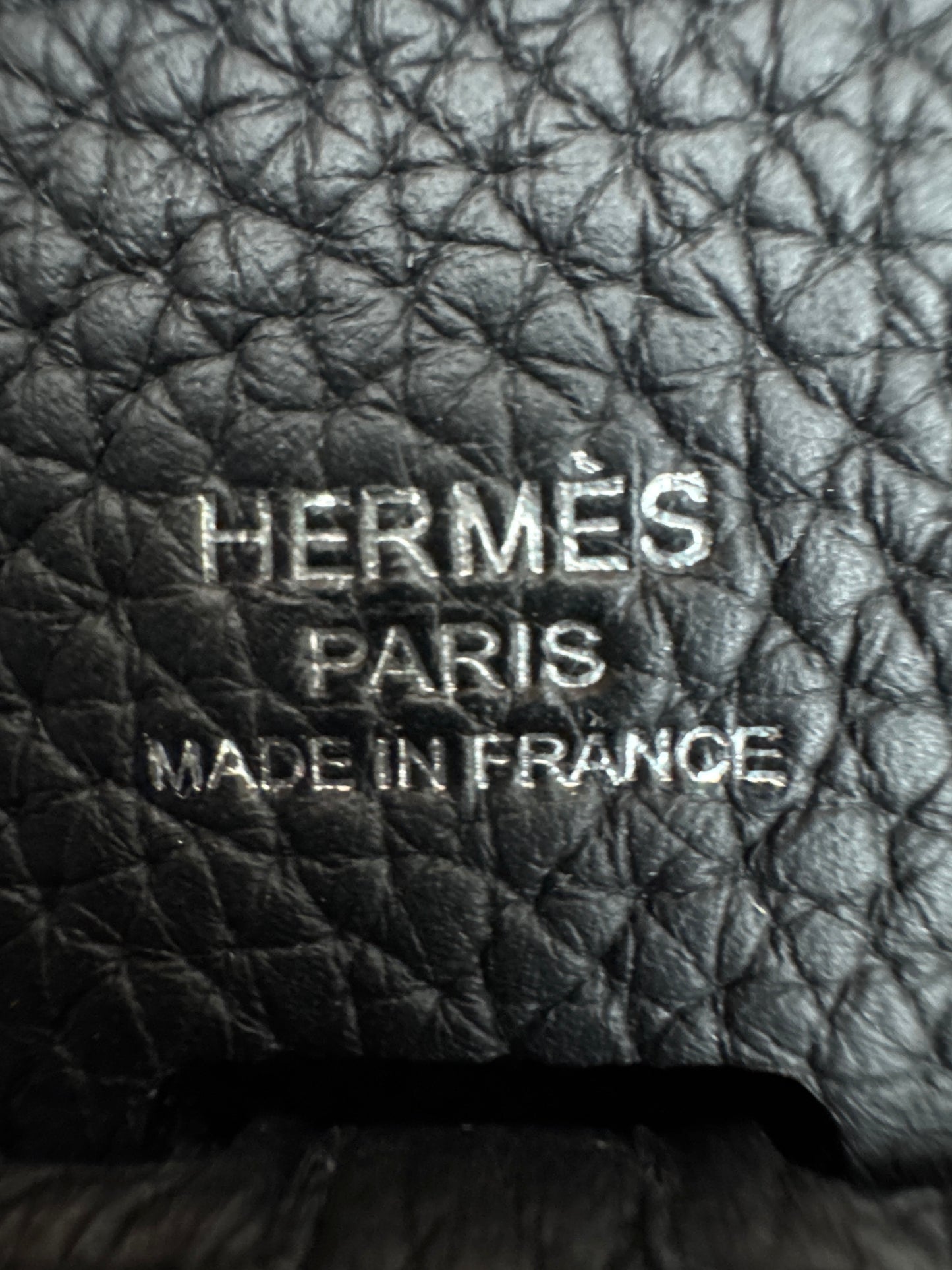 HERMES Evelyne23 黑銀 TC