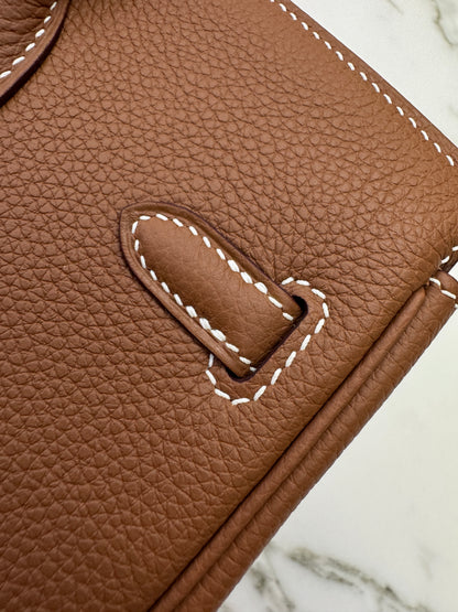 HERMES Birkin 25 金棕色金扣 Togo Gold GHW