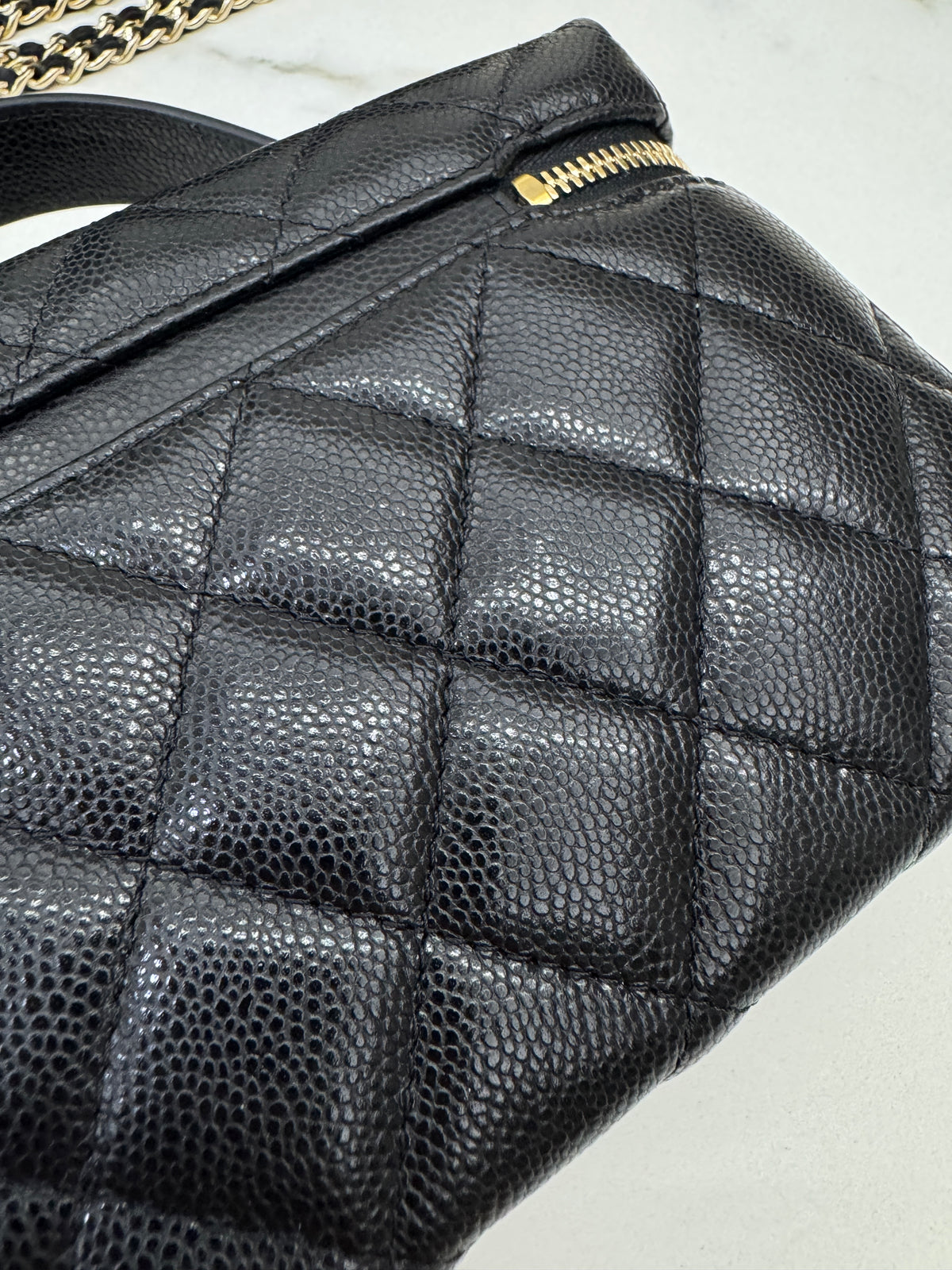 CHANEL LP盒子包 黑色牛皮 Vanity