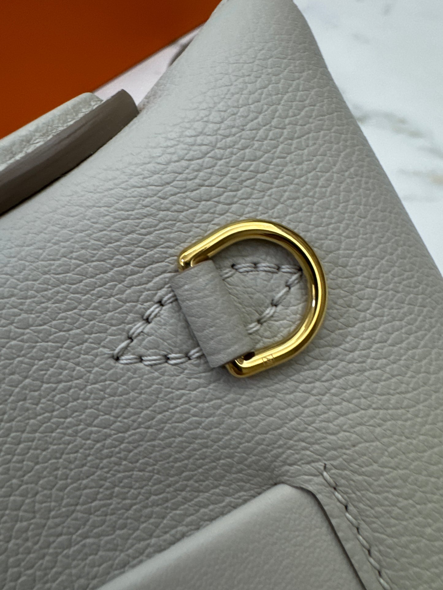HERMES Mini 2424 冰川白金扣 Evercolor
