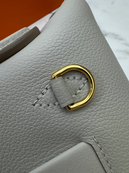 HERMES Mini 2424 冰川白金扣 Evercolor