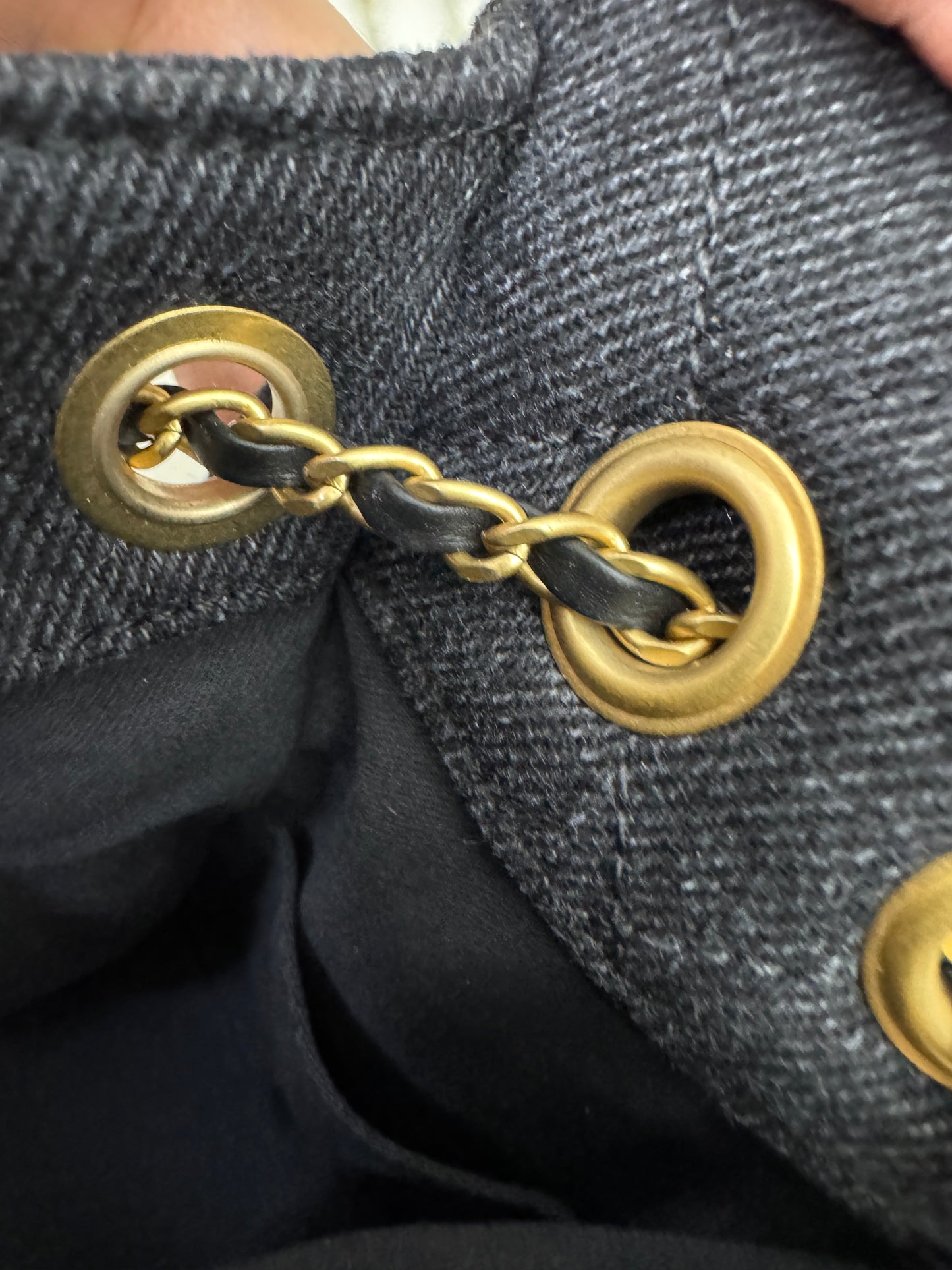CHANEL Mini 25 Bag 黑牛仔26C