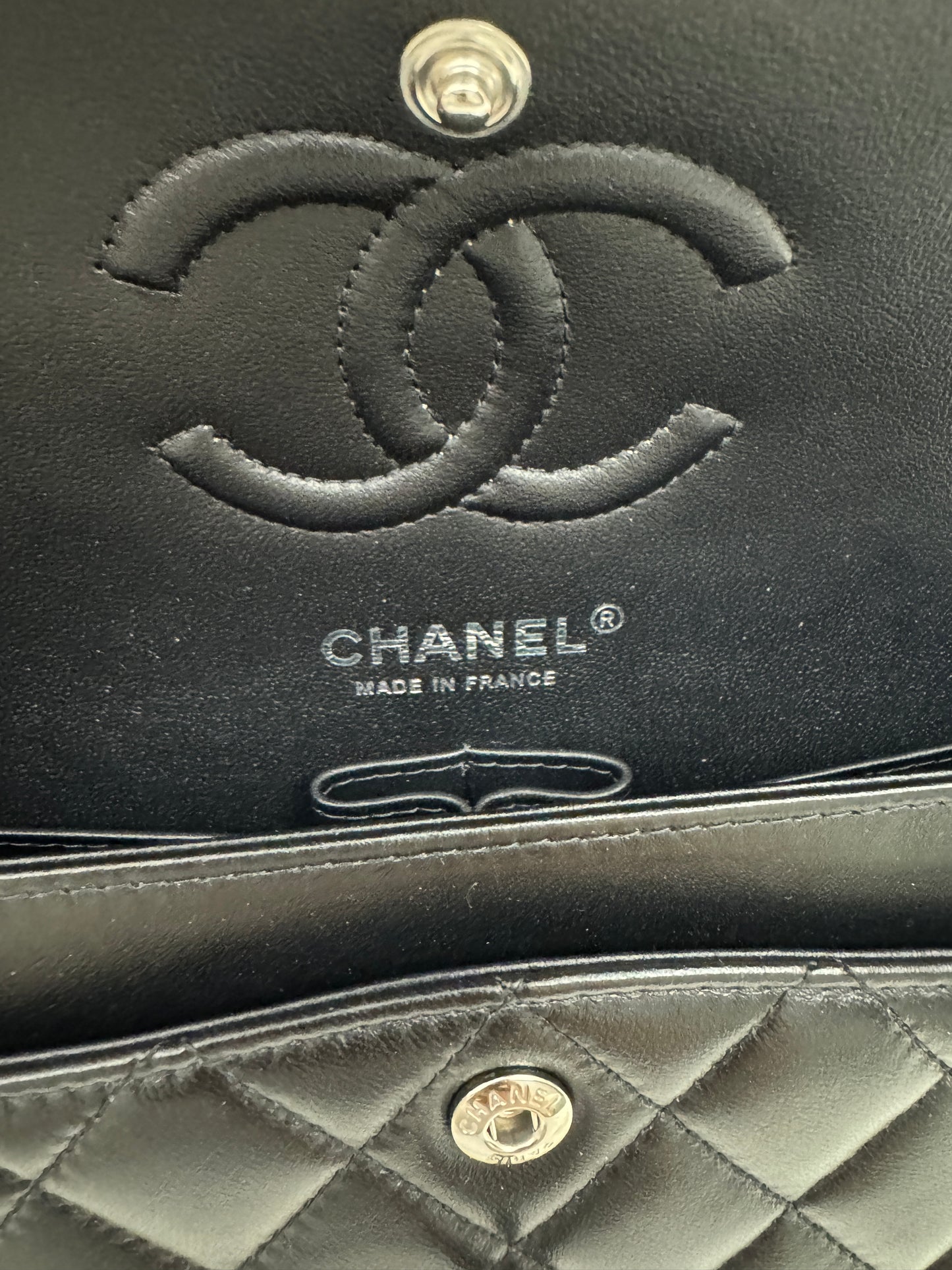 CHANEL CF23 Small So Black 珠光黑/閃粉黑 羊皮 【極罕少量】